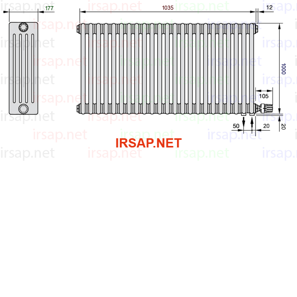 Радиатор IRSAP Tesi 51000/23 T26 CL 01